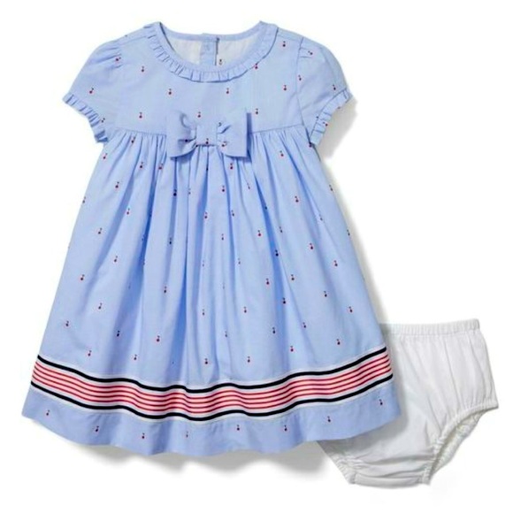Janie and Jack Baby Mini Cherry Dress NWT - Picture 1 of 8